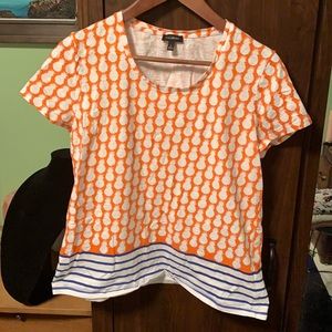 Talbots | Tops | 225 Talbots Orange And 
